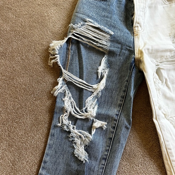 PacSun Ripped High Rise Straight Jean - Picture 3 of 6